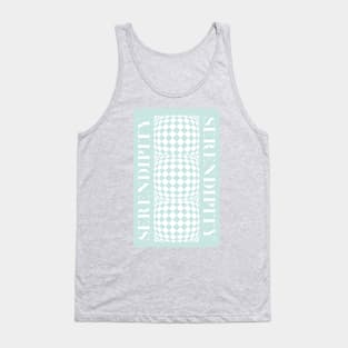 Serendipity distorted checkers Tank Top